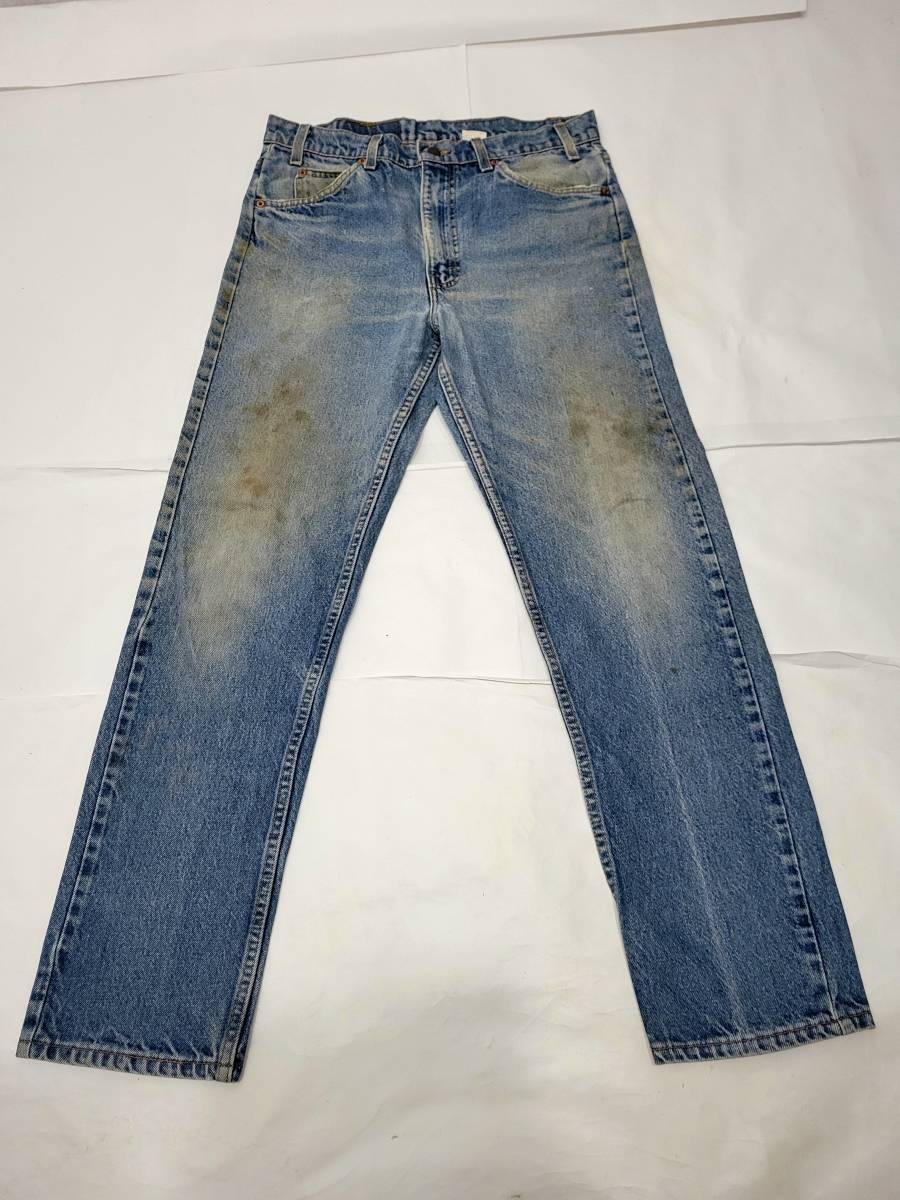 トップ 90s アメリカ古着 ビンテージジーンズ アメリカ製 90年代 ヒゲ