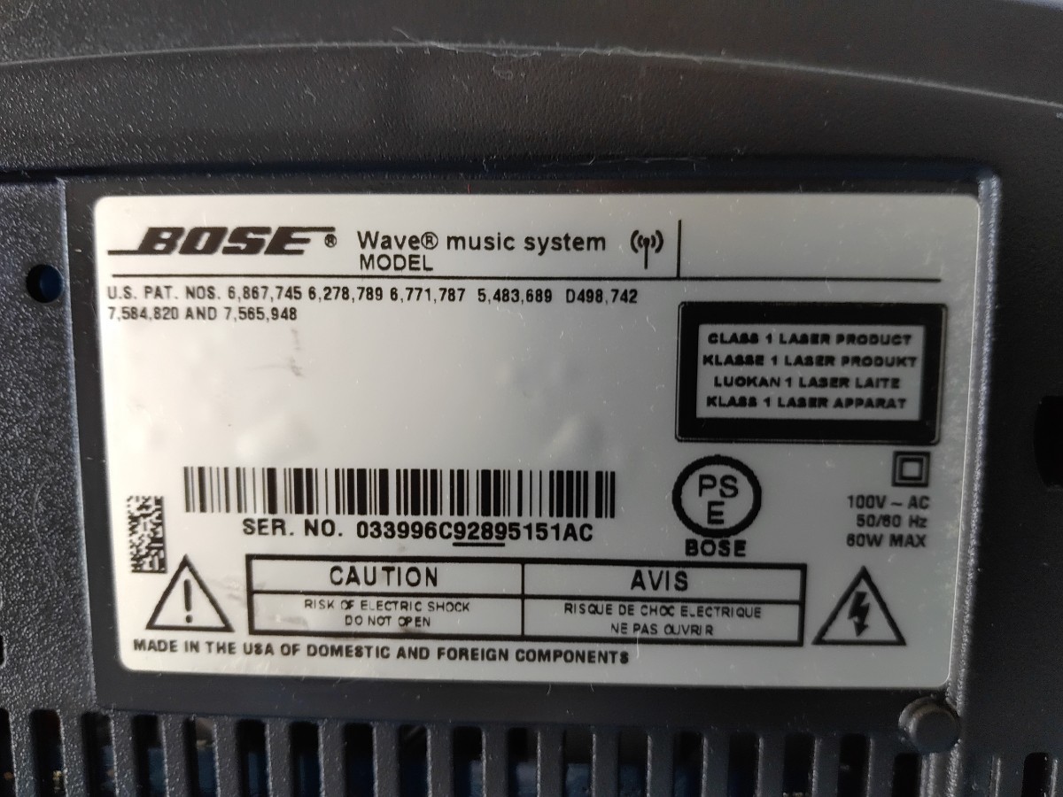 美品CD動作品】BOSE Music System s-123.co.jp