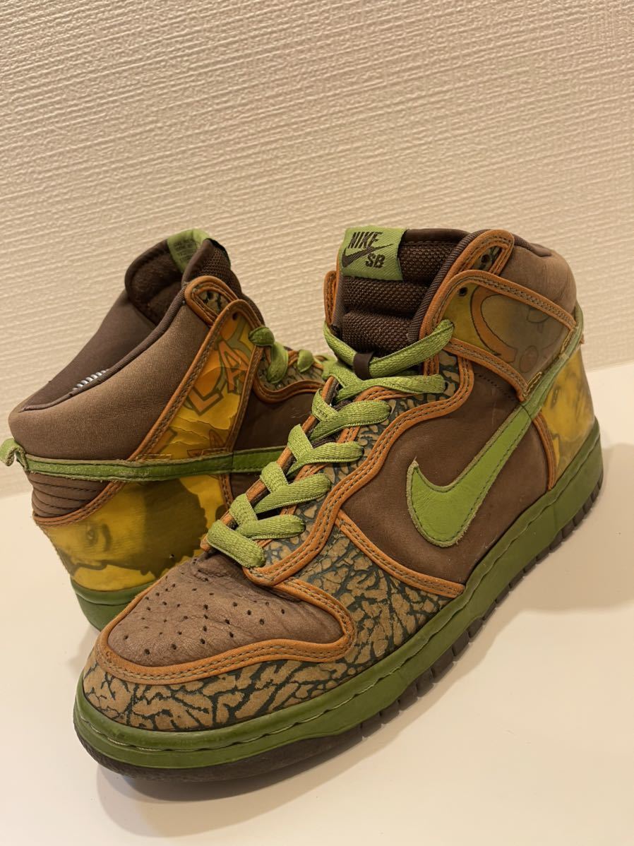 男女兼用 カジュアルウェア 2005年製 Nike Dunk SB High デラソウル