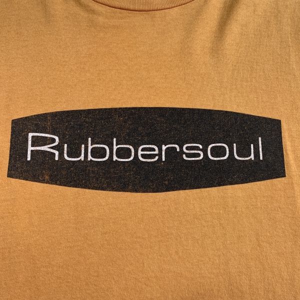 ビンテージ RUBBER SOUL ラバーソウル プリント 半袖Tシャツ USA製 シングルステッチ イエロー 匿名配送_画像6