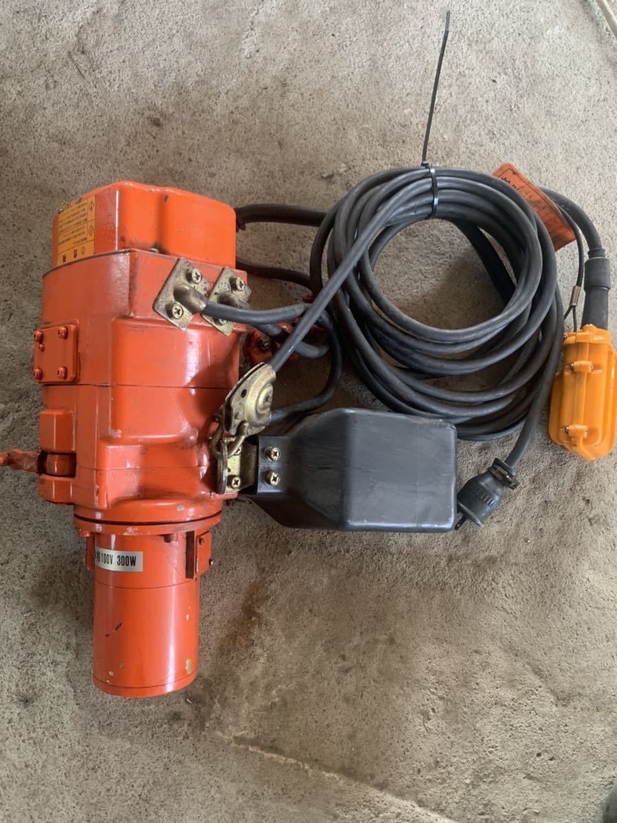 100kg 電気 象印 a 型 チェーンブロック 100V 300W 動作確認 www