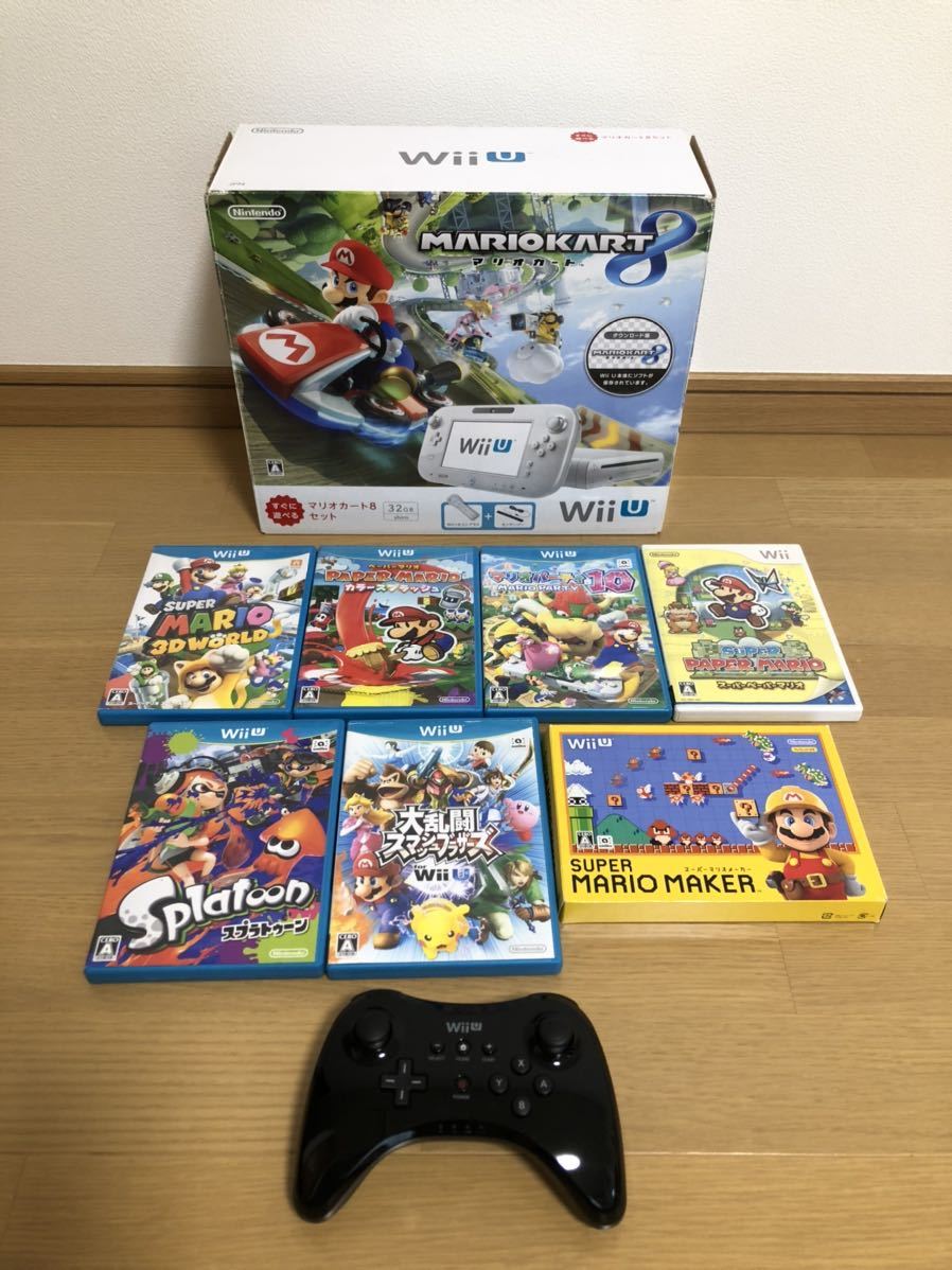 Nintendo WiiU ソフト セット マリオパーティ10等 美品 本体