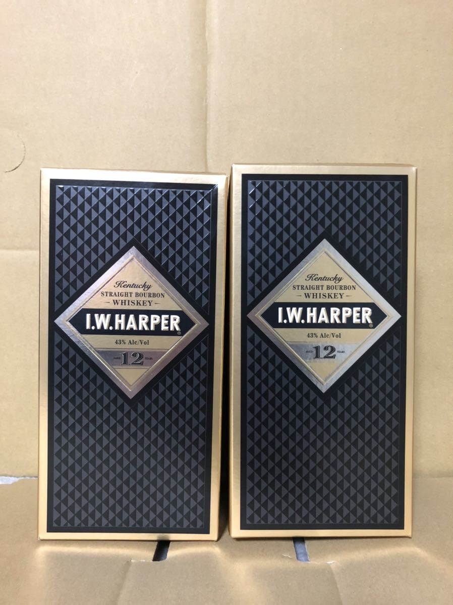 I.W.HARPER IWハーパー 12年 箱付（ウイスキー）750ml 43％ 2本セット