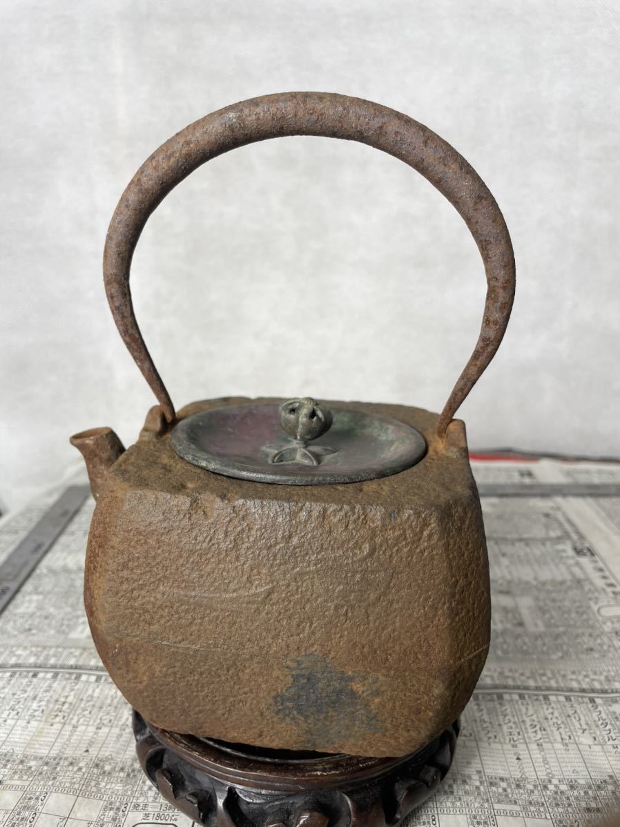 龍文堂 (旧家蔵出し) 鉄瓶 煎茶道具 茶器 湯沸かし 水次 茶道具 骨董品