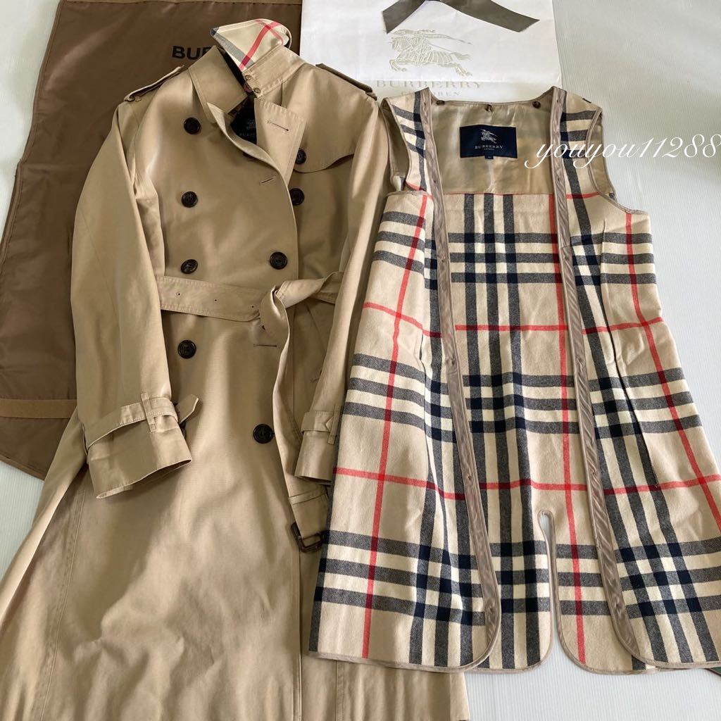 極美品 大きいサイズ ／BURBERRY バーバリー ライナー 付き トレンチ