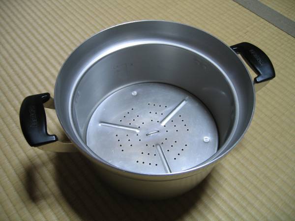 made in Japan ho ksei* steamer diameter 24cm depth 16cm* two-handled pot as . use possible 
