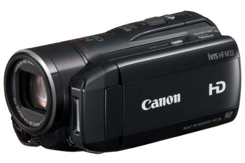 最新の激安 Canon デジタルビデオカメラ iVIS HF M32 新版 ブラック 中古 IVISHFM32BK 良品