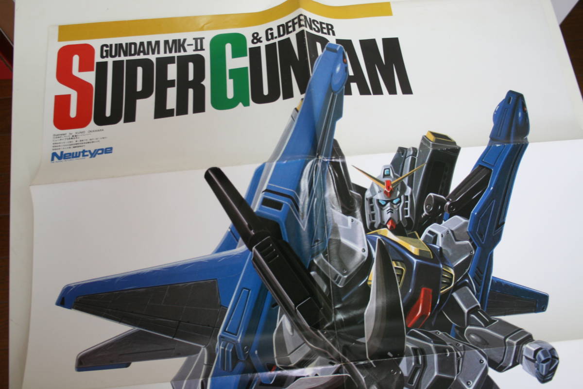 New type　SUPER GUNDAM　GUNDAM MK-Ⅱ ニュータイプ 9月号ふろく　 創通エージェンシー　 日本サンライズ　_画像2