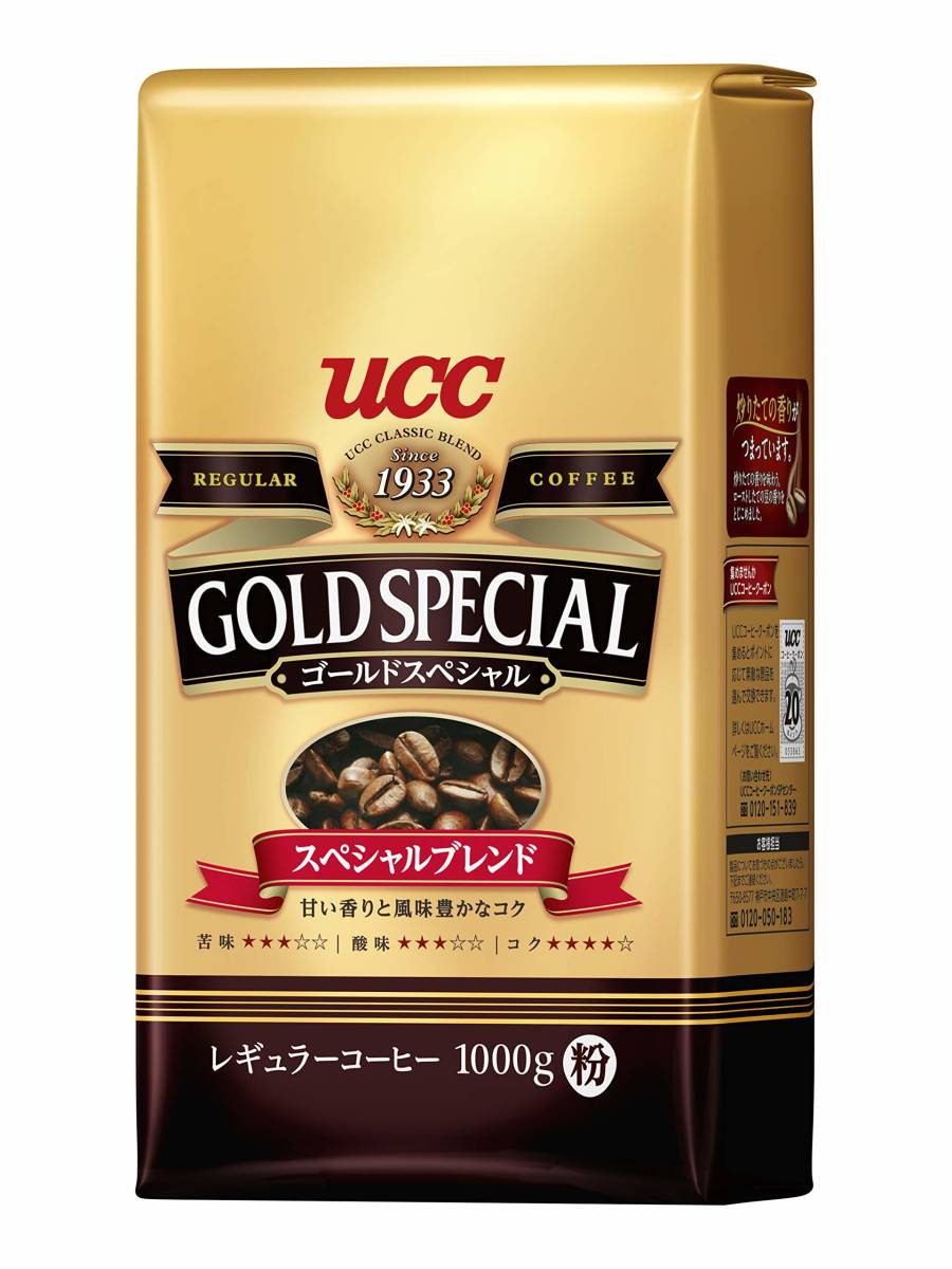  UCC ゴールドスペシャル スペシャルブレンド コーヒー豆 (粉) 1000g 　ｋ151_画像1