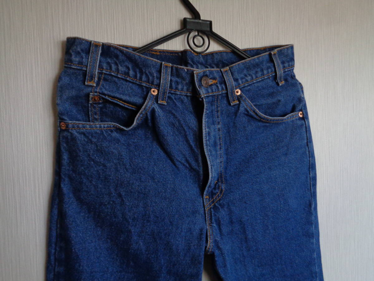 美品 濃青紺 USA製 リーバイス 517-0217 スモールe オリジナル オレンジ タグ W32 L31 検索 前期 501XX ビッグE