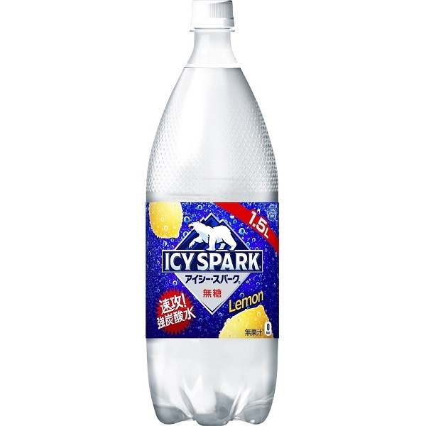 アイシー・スパーク フロム カナダドライ レモン PET 1.5L 6本 (6本×1ケース) ペットボトル 炭酸水【送料無料】_画像1