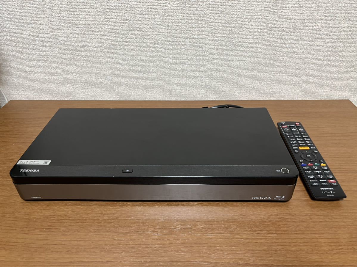 TOSHIBA REGZA タイムシフトマシン ブルーレイディスクレコーダー DBR-M3007 3TB 2017年製 リモコン付 東芝 