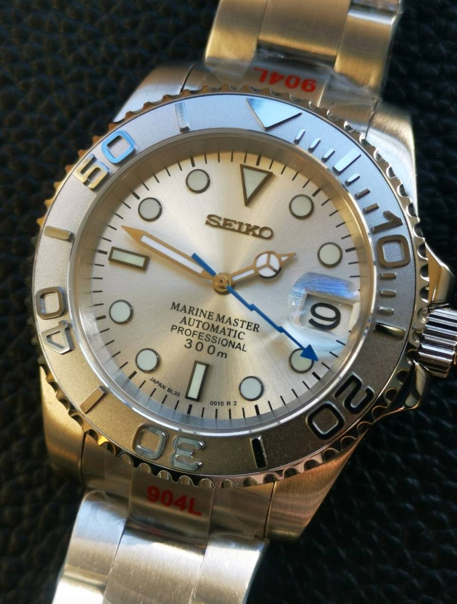 最大54%オフ! SEIKO セイコー NH35 40mm 赤サブ S竜頭 MOD 未使用