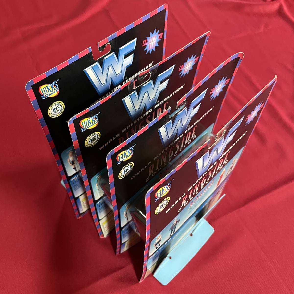 送料無料 WWF(WWE)未開封フィギュア 4体セット RINGSIDE 送料無料 WWF(WWE)未開封フィギュア 4体セット RINGSIDE