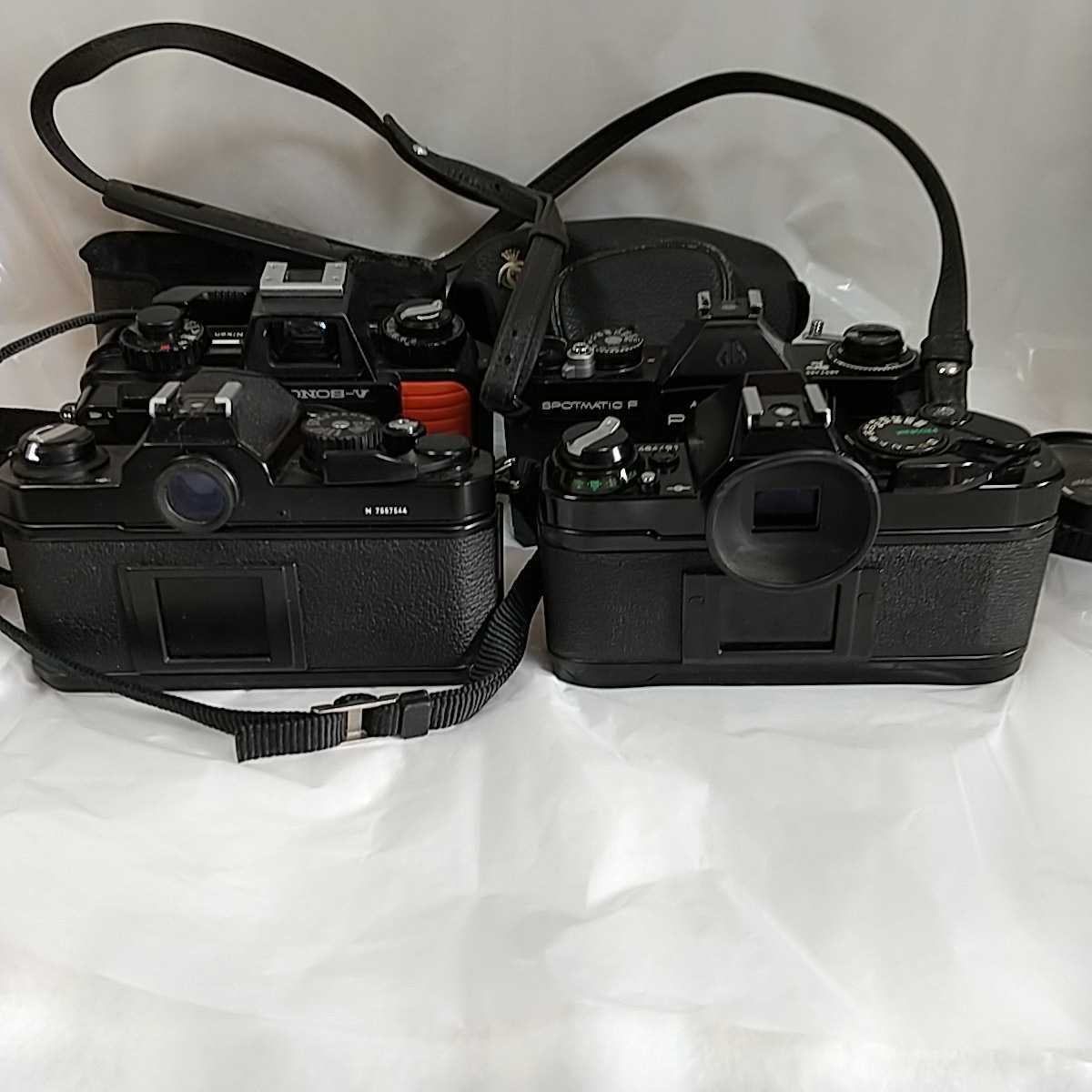Nikon NIKONOS-V と 35mm F2.5 , Nikon FM2 , Canon AE-1 Program , Asahi Pentax SPOTMATIC F , Contax TLA140 フィルムカメラ ジャンク_画像7