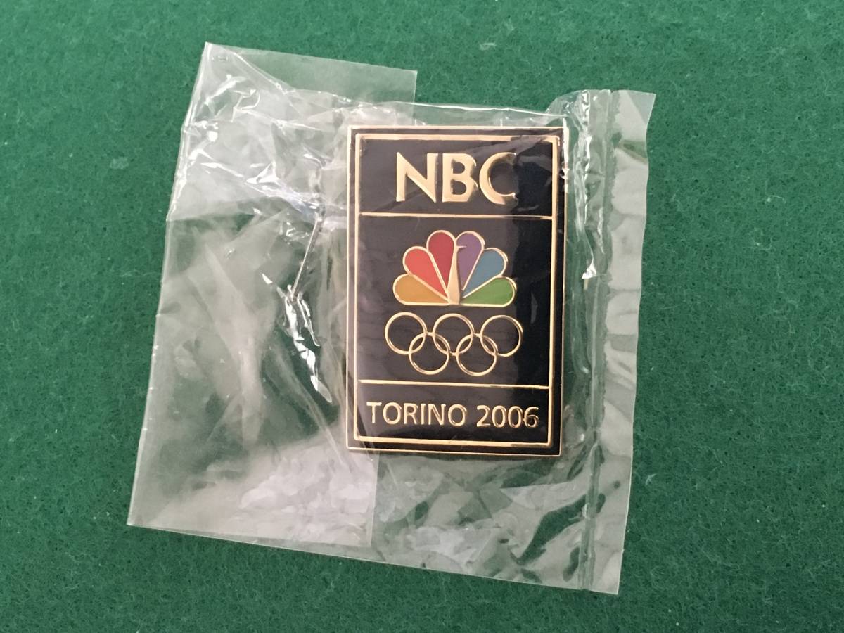 ★☆2006 トリノ オリンピック NBC メディア ピンバッジ ☆★_画像1