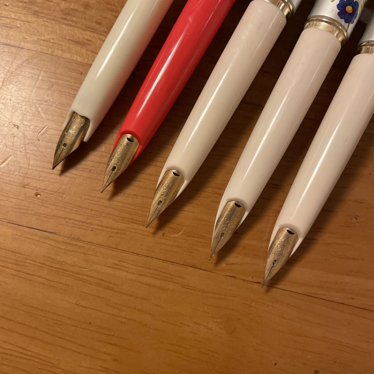 新品 廃盤 PILOT パイロット PLATINUM プラチナ 万年筆 5本セット 花柄
