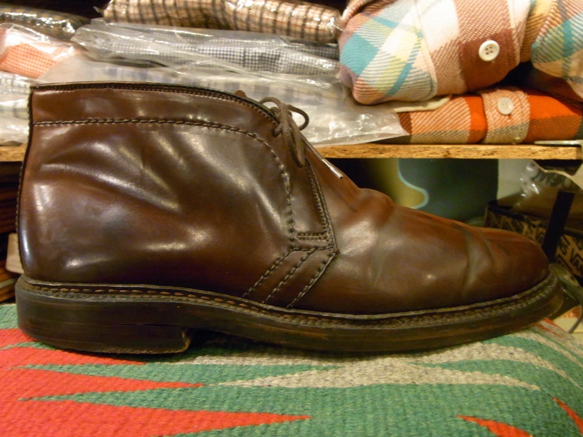 BEAMS別注 ALDEN CHUKKA BOOTS #1339 CORDVAN BURGUNDY US6D(24cm) オールデン チャッカ ブーツ コードバン バーガンディ ビームス_画像5