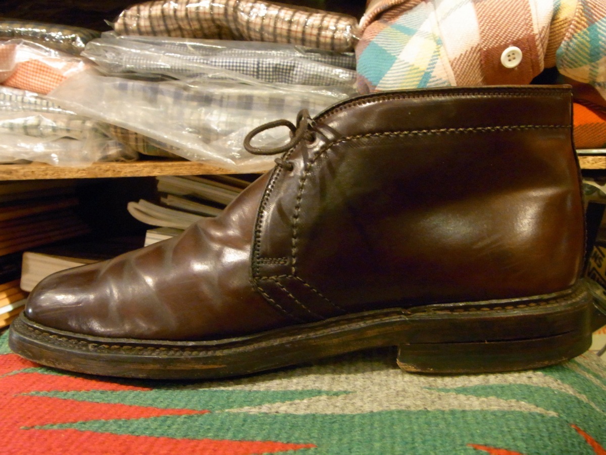 BEAMS別注 ALDEN CHUKKA BOOTS #1339 CORDVAN BURGUNDY US6D(24cm) オールデン チャッカ ブーツ コードバン バーガンディ ビームス_画像6