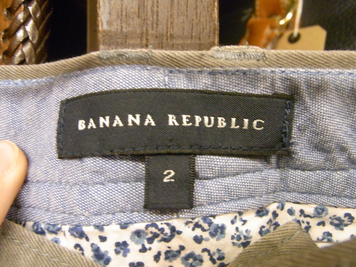 BANANA REPUBLIC CROPPED PANTS GRAY SIZE 2 バナナ リパブリック クロップド パンツ グレー_画像3