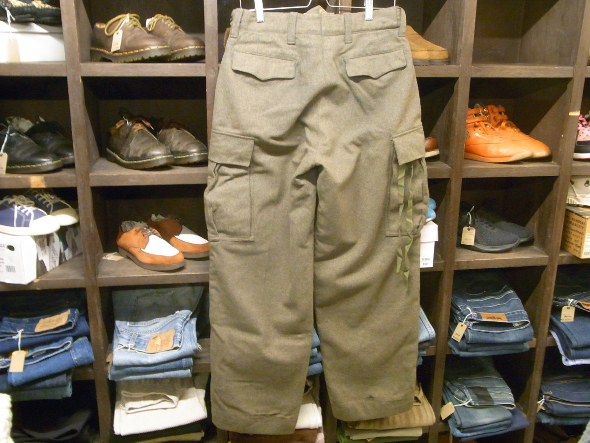 60'S WEST GERMANY MILITALY HEAVY WOOL CARGO PANT SIZE W32 ヴィンテージ 西ドイツ軍 ヘビー ウール カーゴ パンツ_画像2