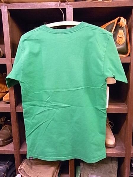 VANS ロゴ プリント 半袖 Tシャツ SIZE S 緑 バンズ_画像2
