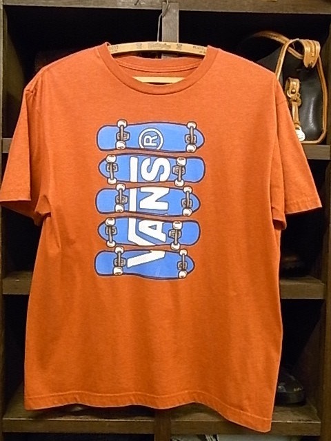 VANS SKATEBORD T-SHIRT SIZE YXL(M?) バンズ スケートボード Tシャツ 半袖 SK8の画像1