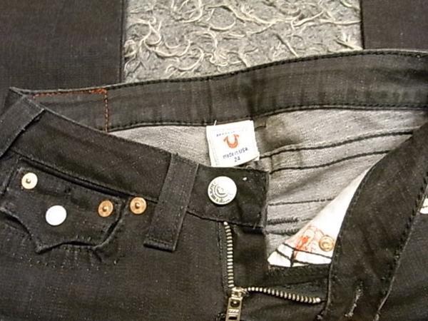 美品 アメリカ制 TRUE RELIGION スキニー デニムパンツ SIZE 24