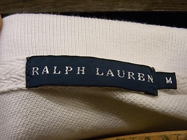 RALPH LAUREN S/S ポロシャツ SIZE M 白 ラルフローレン_画像3