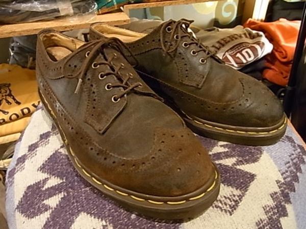 MADE IN ENGLAND DR.MARTEN WINGTIP 5HPLE SHOES UK8(27cm) イングランド製 ドクターマーチン ウィングチップ 5ホール シューズ 英国製