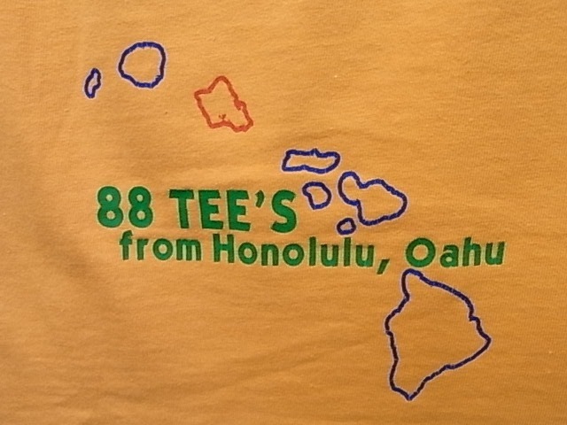 美品 MADE IN USA 88TEES HAWAII 虹 プリント 半袖 Tシャツ SIZE YOUTH S ハワイ オアフ_画像3