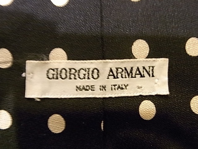 MADE IN ITALY GIORGIO ARMANI SILK TIE DOT イタリア製 ジョルジオ アルマーニ シルク ネクタイ 水玉_画像2