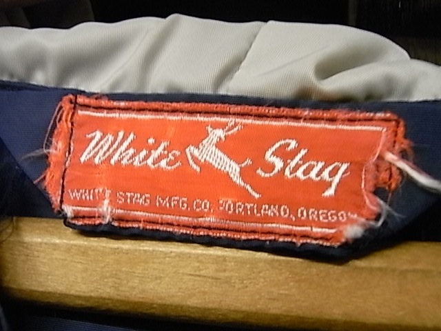 60'S WHITE STAG ナイロン アノラック ジャケット SIZE L? ネイビー ホワイトスタッグ ヴィンテージ パーカ_画像3