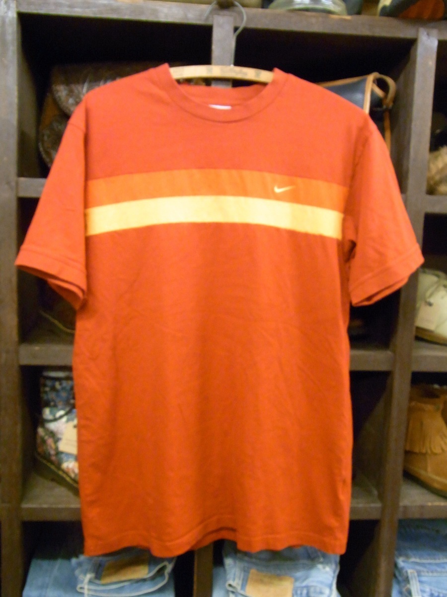 ビッグサイズ NIKE COTTON T-SHIRT RED SIZE XL ナイキ コットン 半袖 Tシャツ 赤_画像1