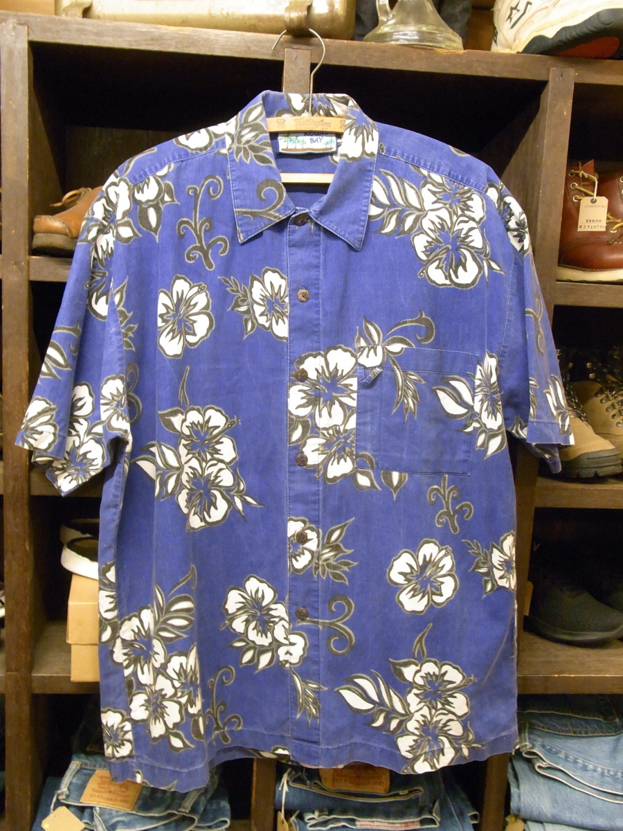 90'S ROUNDY BAY ALOHA SHIRTS SIZE L? ラウンド ベイ アロハ シャツ 半袖 ハワイアン_画像1