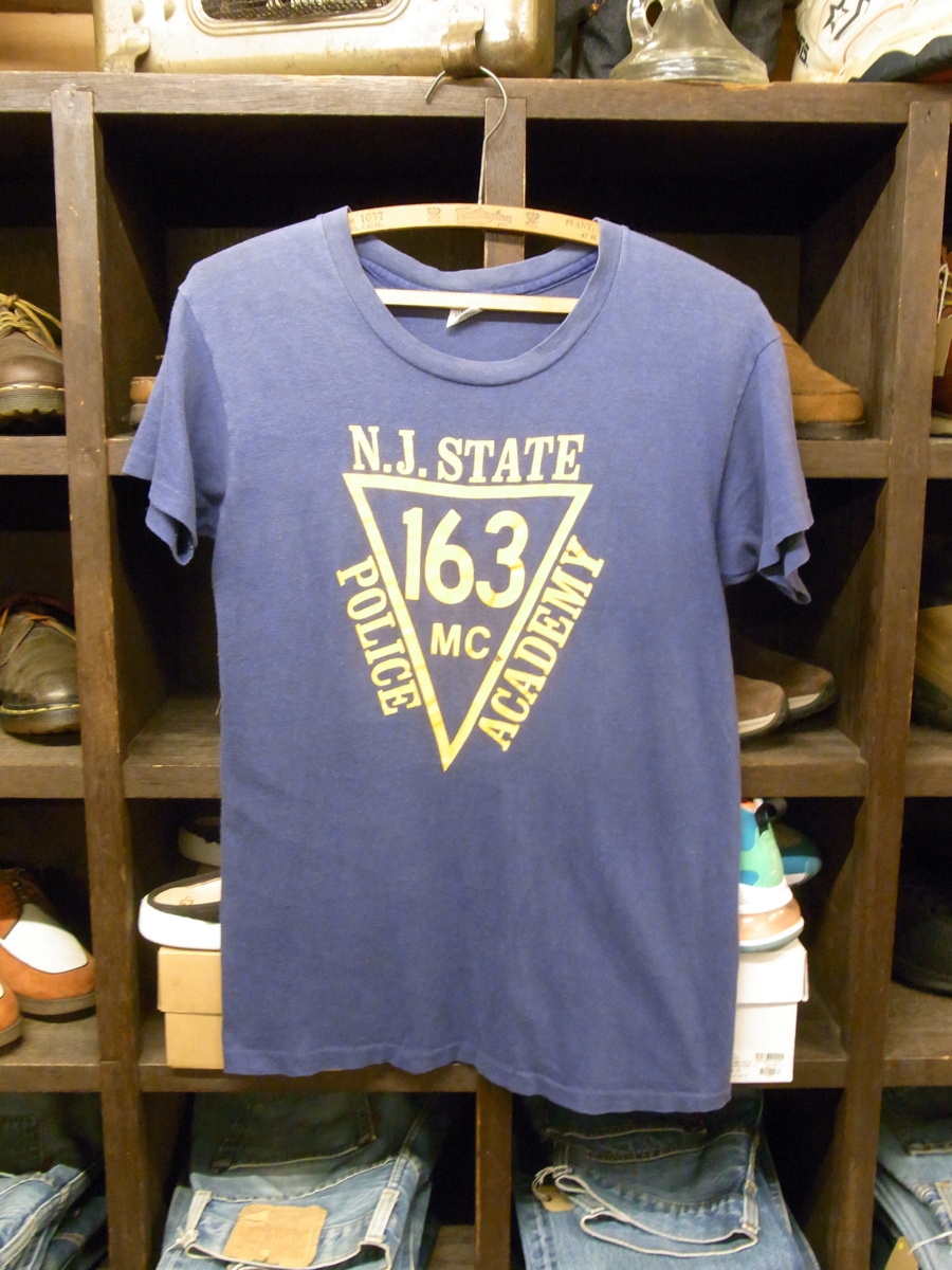 70'S MADE IN USA HANES N.J.STATE T-SHIRTS SIZE M ヴィンテージ アメリカ製 ヘインズ ニュージャージー州 Tシャツ 半袖 ポリスアカデミー_画像1