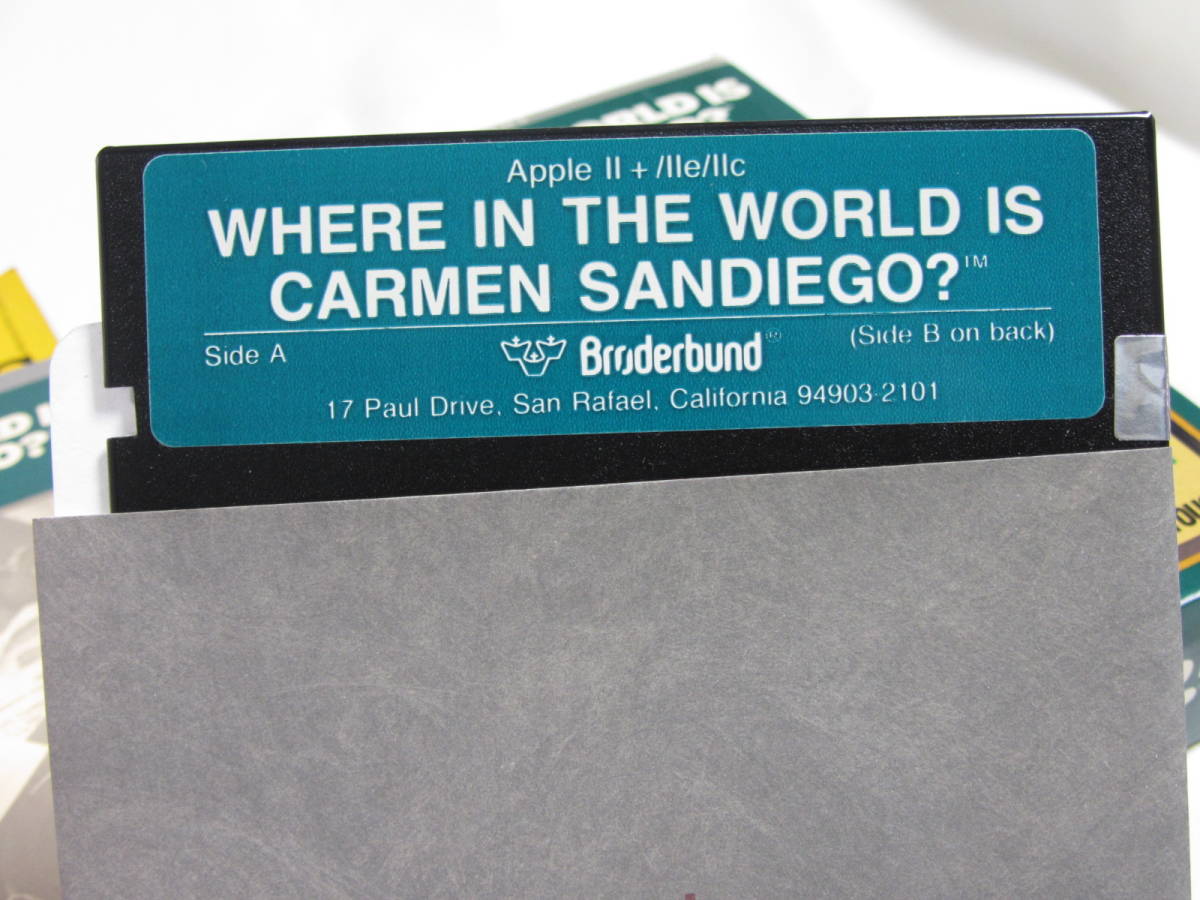 WHERE IN THE WORLD IS CARMEN SANDIEGO? appleⅡ用 ジャンク　日本語マニュアル_画像5