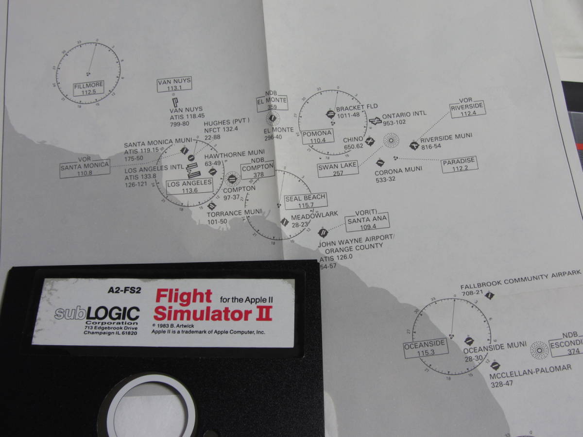 Flight SimulatorⅡ appleⅡ用 ジャンク_画像10