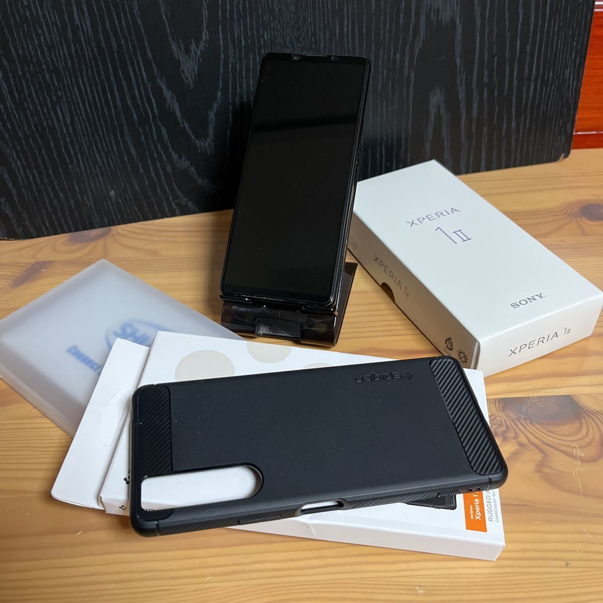 美品】Xperia 1 II(XQ-AT42)SIMフリー 12G 256GB DUALSIM フロスト