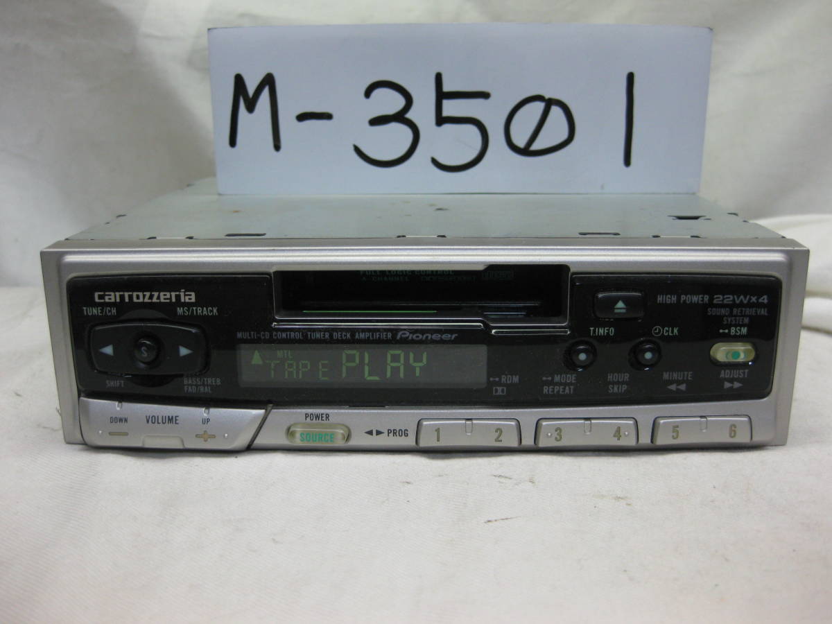 M-3501　DAIHATSU　ダイハツ　86180-97208 KEH-P3006zy　1Dサイズ　カセットデッキ テープデッキ　補償付き_画像1