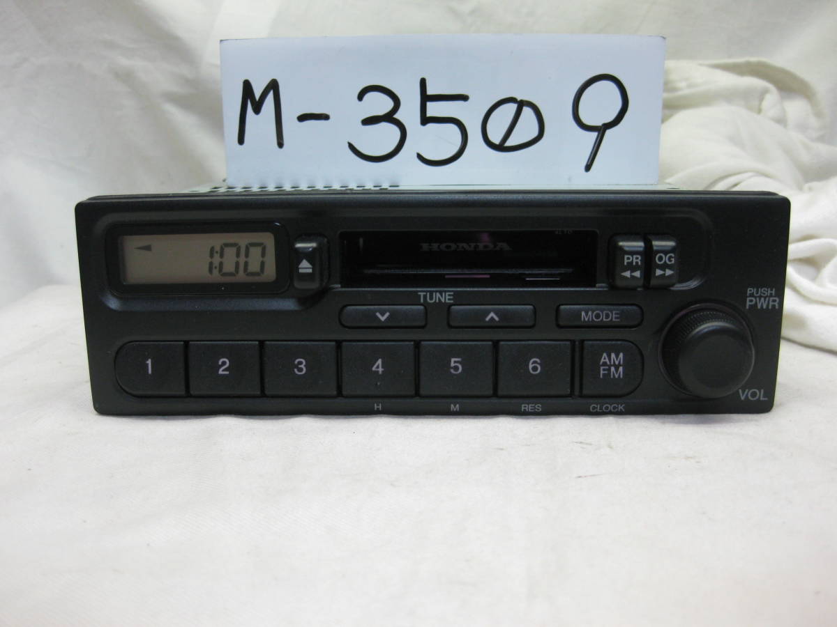 M-3509　HONDA　ホンダ　39100-S2K-0030　4LT0　PH-1617G-B　1Dサイズ　カセットデッキ　テープデッキ　補償付き_画像1