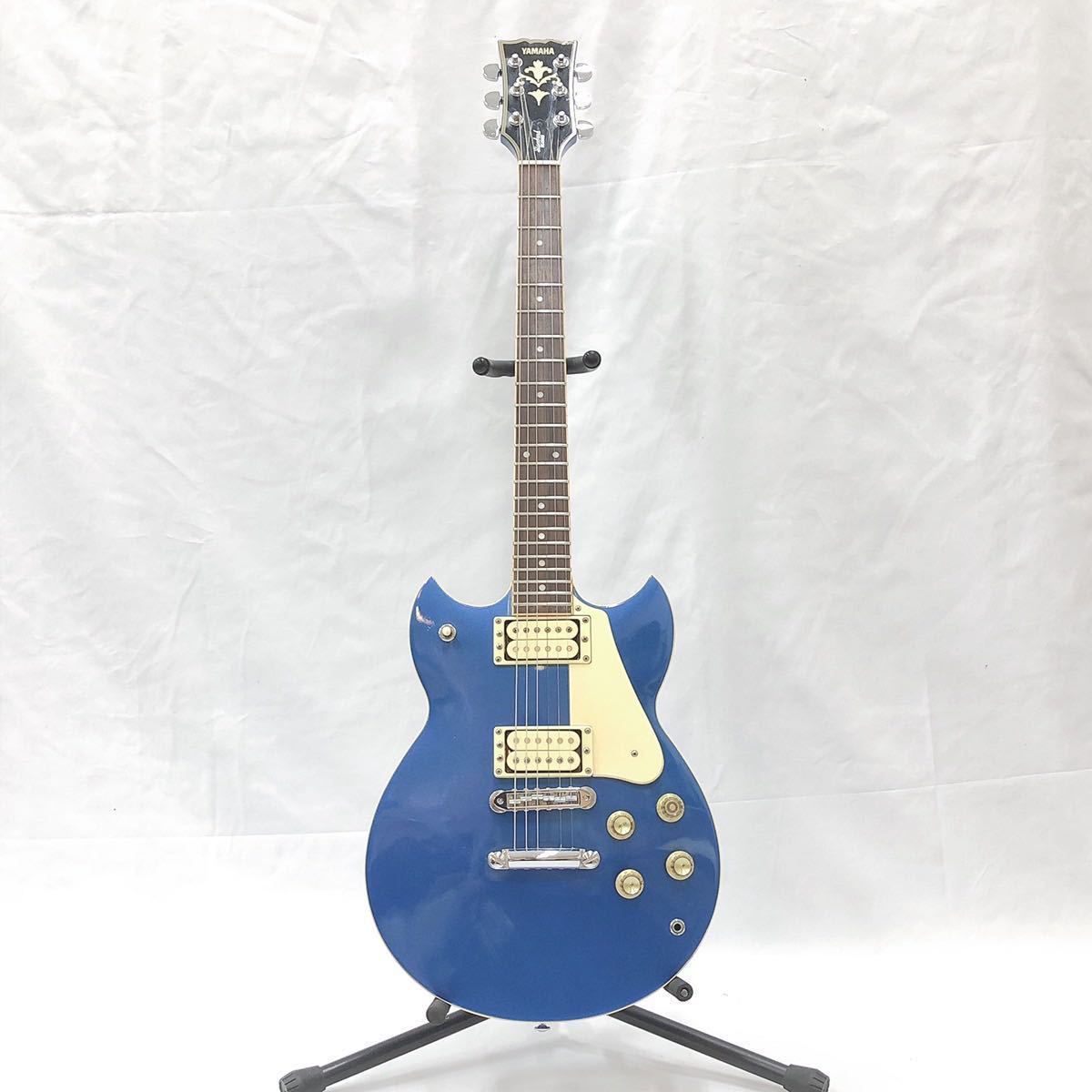 動作品 YAMAHA ヤマハ エレキギター スタンダード SG800S メタリックブルー 高中正義 ケース付き R中0301 