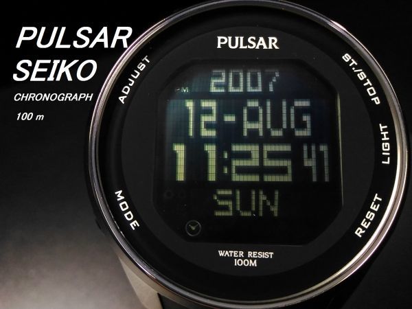 訳あり！1円 デジタル PULSAR ワールドタイム】SEIKO セイコー