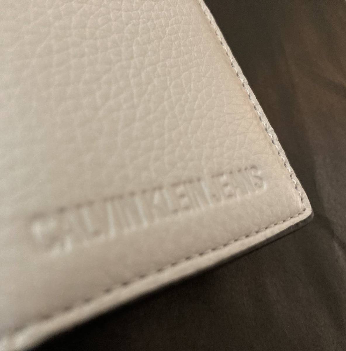 [ free shipping ] new goods #Calvin Klein Calvin Klein men's card inserting card-case white 1