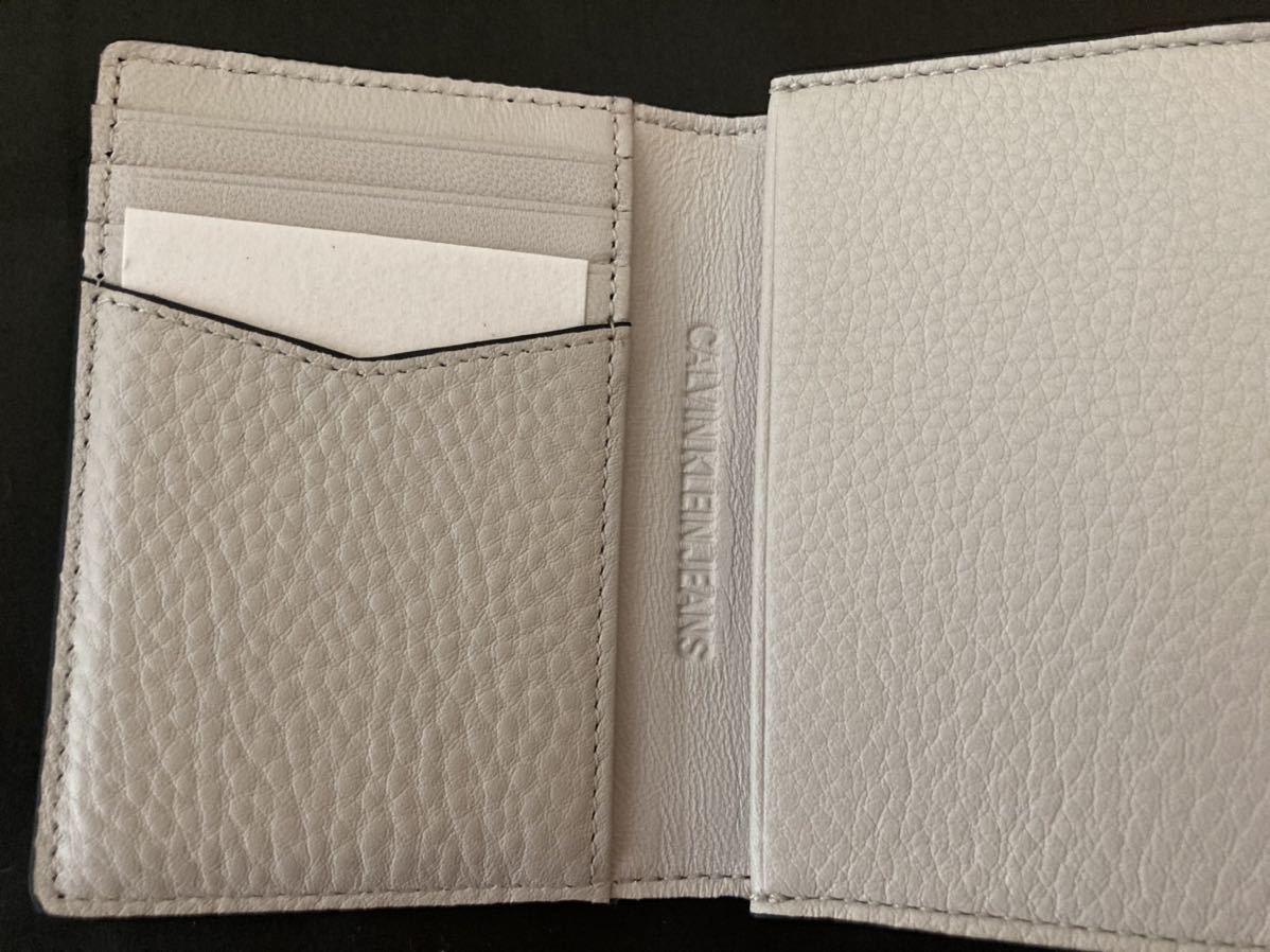 [ free shipping ] new goods #Calvin Klein Calvin Klein men's card inserting card-case white 1