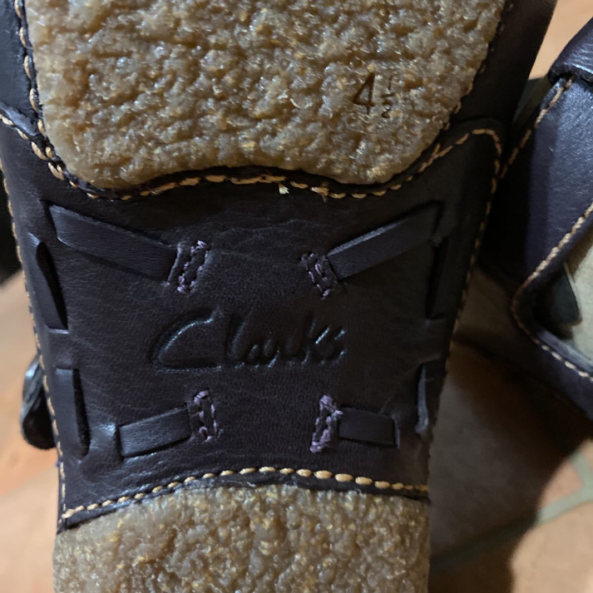未使用 Clarks クラークス 可愛い Tストラップ シューズ 23.5センチ