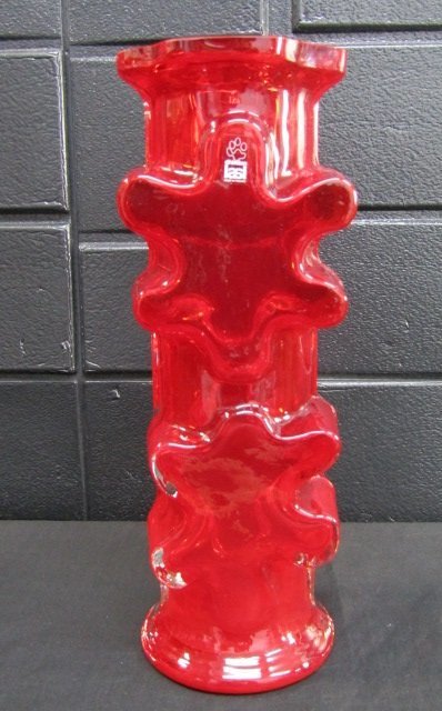t1912 美品 riihimaen lasi リーヒマエンラシ ガラス製 花瓶 t1912 美品 riihimaen lasi リーヒマエンラシ ガラス製 花瓶