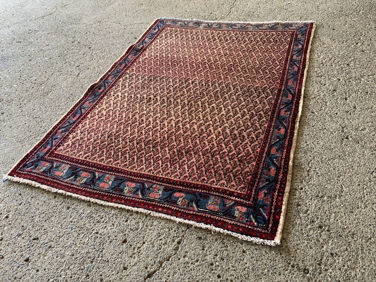 147×106cm ペルシャ絨毯 絨毯 ラグ アンティーク家具 マジック 