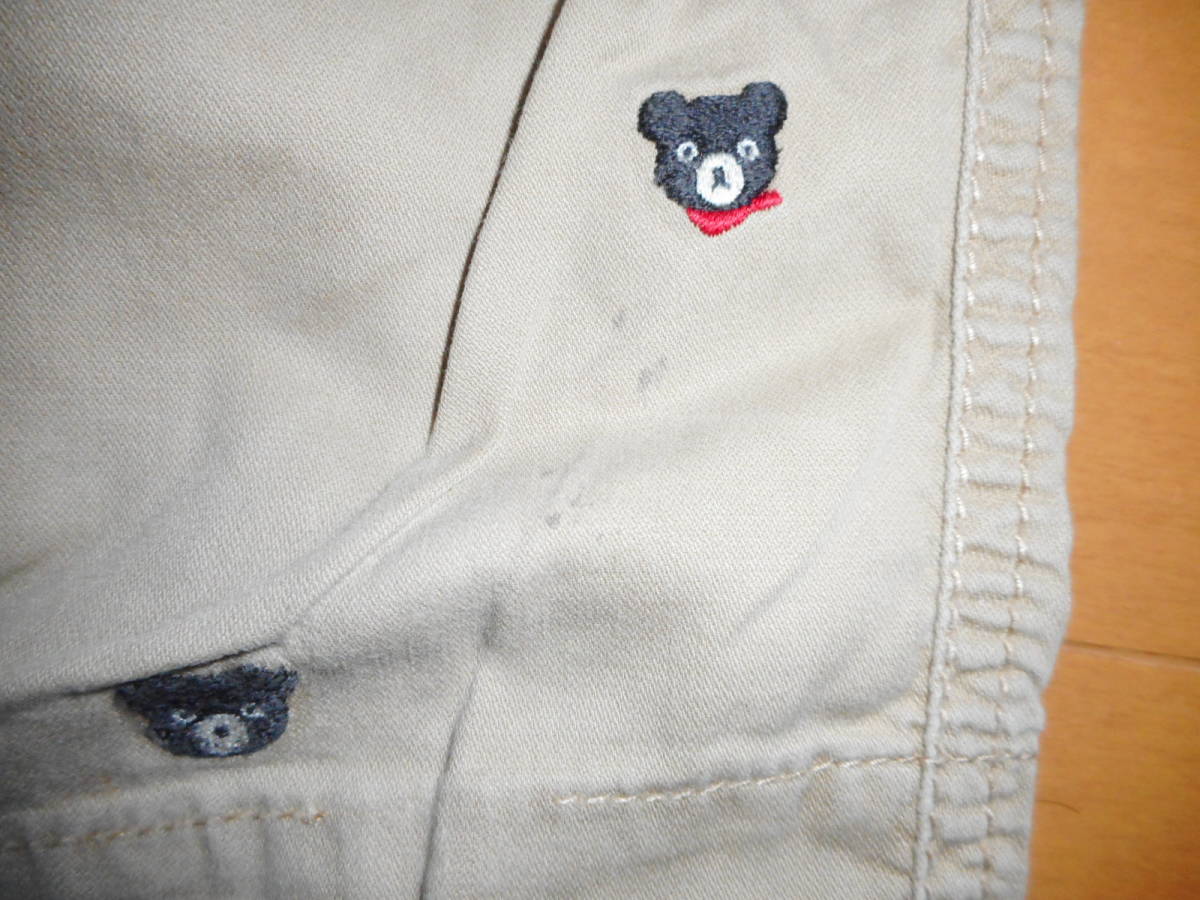* used Miki House double B small Bear pants 100