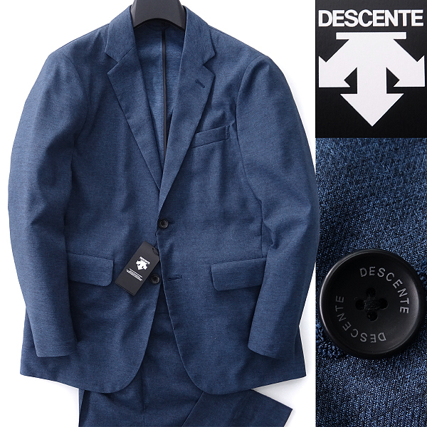 新品 DESCENTE デサント デニムルック トラベル セットアップ スーツ M